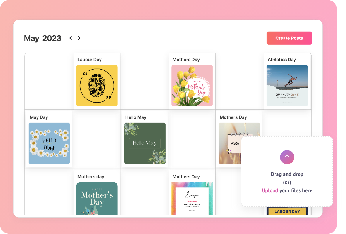 social media calendar for Instagram